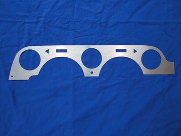 1967 Ford Mustang Deluxe Brushed Aluminum Driver Side Dash insert