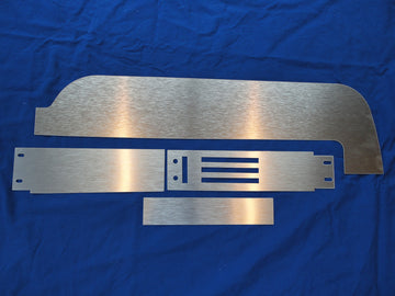 1967 Deluxe Brushed Aluminum Passenger Side Dash insert