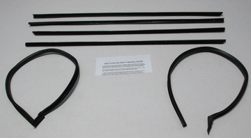 1967 Mustang Deluxe Fastback Window Weatherstrip kit - M226
