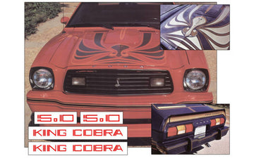 1978 King Cobra Hood Snake and Decal Kit