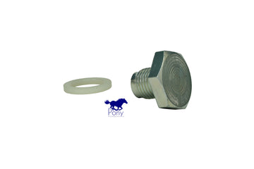 Mustang ii plug, engine oil pan drain (w/ gasket) (1 of each)